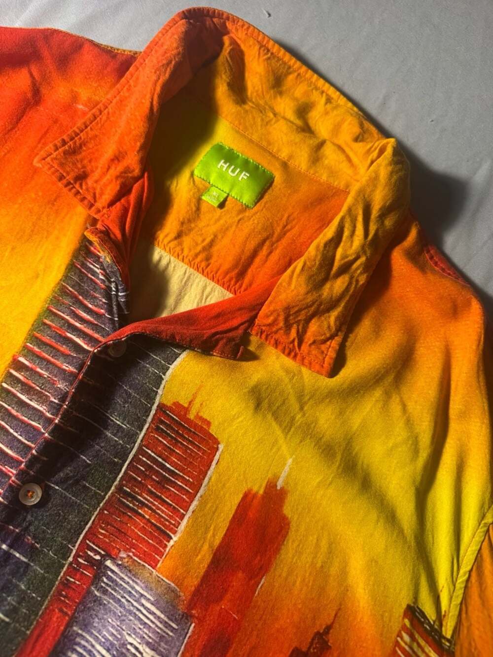 Huf Concrete Jungle S/S Shirt Size XL Orange